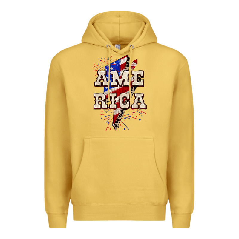 America 4th Of July Premium Hoodie by CowGirlArtShop | Teevron