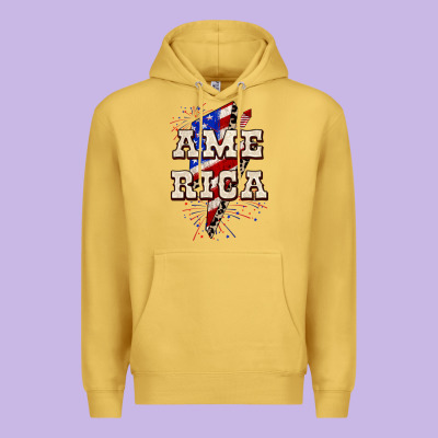 America 4th Of July Premium Hoodie Designed By Cowgirlartshop