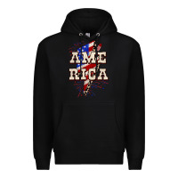 Black America 4th of July Premium Hoodie - CowGirlArtShop