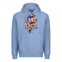 Colony Blue America 4th of July Premium Hoodie - CowGirlArtShop