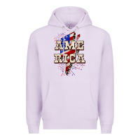 Lilac America 4th of July Premium Hoodie - CowGirlArtShop