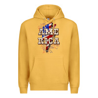Mustard America 4th of July Premium Hoodie - CowGirlArtShop