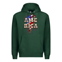 Sports Green America 4th of July Premium Hoodie - CowGirlArtShop