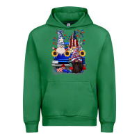 Emerald 4th of July gnomes truck Urban Hoodie - CowGirlArtShop