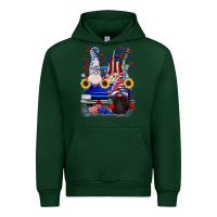 Forest Green 4th of July gnomes truck Urban Hoodie - CowGirlArtShop
