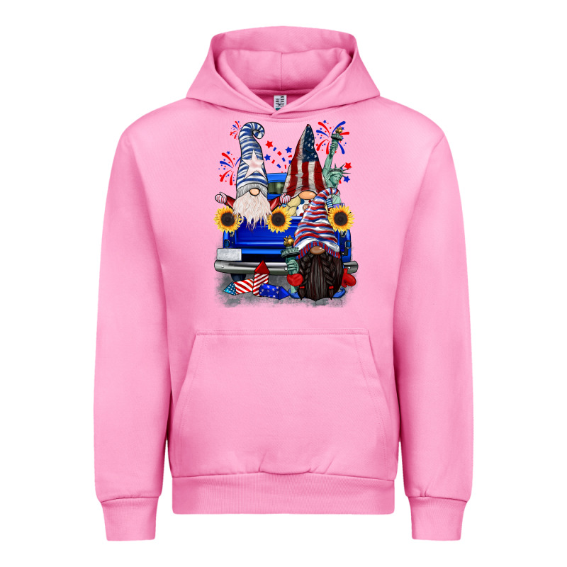 4th Of July Gnomes Truck Urban Hoodie by CowGirlArtShop | Teevron