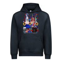 Navy 4th of July gnomes truck Urban Hoodie - CowGirlArtShop