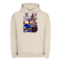 Pigment French Oak 4th of July gnomes truck Urban Hoodie - CowGirlArtShop