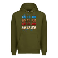 Army Green Western America Premium Hoodie - Neo Western