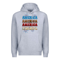 Heather Grey Western America Premium Hoodie - Neo Western