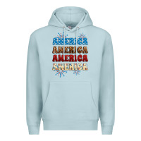 Blue Mist Western America Premium Hoodie - Neo Western