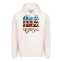 Pale Pink Western America Premium Hoodie - Neo Western