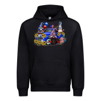 Black 4th of July gnomes with truck Urban Hoodie - CowGirlArtShop
