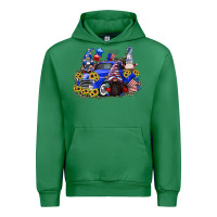 Emerald 4th of July gnomes with truck Urban Hoodie - CowGirlArtShop
