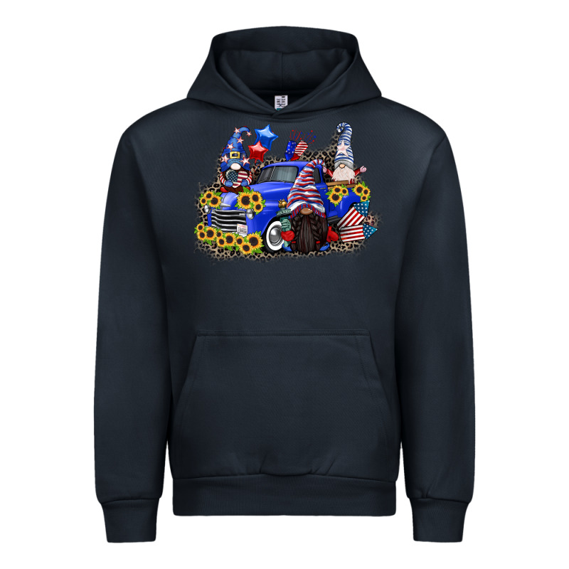 4th Of July Gnomes With Truck Urban Hoodie by CowGirlArtShop | Teevron