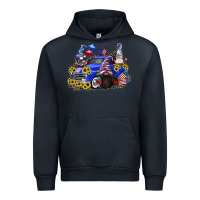 Navy 4th of July gnomes with truck Urban Hoodie - CowGirlArtShop