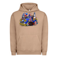 Pigment Burro 4th of July gnomes with truck Urban Hoodie - CowGirlArtShop