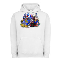 Pigment Lunar Rock 4th of July gnomes with truck Urban Hoodie - CowGirlArtShop