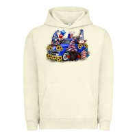 Pigment Pistachio 4th of July gnomes with truck Urban Hoodie - CowGirlArtShop