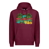 Burgundy summer vibes Premium Hoodie - SublimationCraftShop