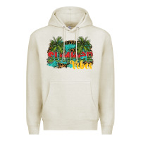 Oatmeal Heather summer vibes Premium Hoodie - SublimationCraftShop