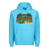 Ocean Blue summer vibes Premium Hoodie - SublimationCraftShop