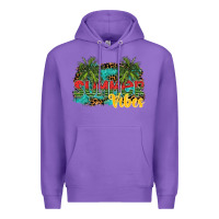 Purple summer vibes Premium Hoodie - SublimationCraftShop