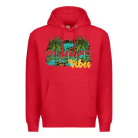 Red summer vibes Premium Hoodie - SublimationCraftShop