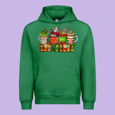 Hot Cocoa Urban Hoodie Designed By Cowhidedigitalart