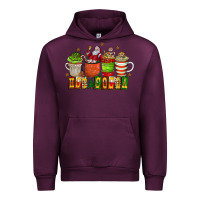 Mauve Wine hot cocoa Urban Hoodie - CowhideDigitalArt