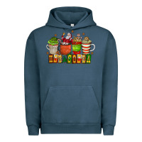 Pigment Midnight Navy hot cocoa Urban Hoodie - CowhideDigitalArt