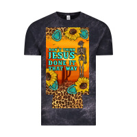 Cloud Black don't jesus done it that way western skeleton  12 oz can cooler  (slim Vintage Tee - Artiststas