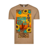 Vintage Coffee don't jesus done it that way western skeleton  12 oz can cooler  (slim Vintage Tee - Artiststas