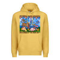 Antique Gold America farm animals truck 20oz skinny tumbler Premium Hoodie - Neo Western