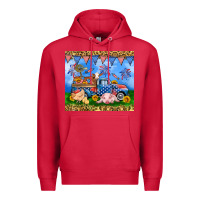 Cardinal America farm animals truck 20oz skinny tumbler Premium Hoodie - Neo Western