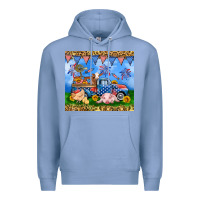 Colony Blue America farm animals truck 20oz skinny tumbler Premium Hoodie - Neo Western