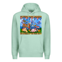 Seafoam America farm animals truck 20oz skinny tumbler Premium Hoodie - Neo Western