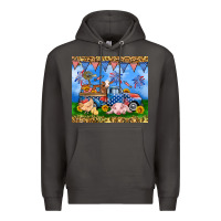 Smoke America farm animals truck 20oz skinny tumbler Premium Hoodie - Neo Western