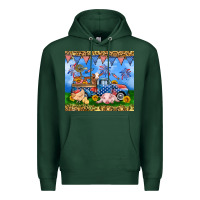 Sports Green America farm animals truck 20oz skinny tumbler Premium Hoodie - Neo Western