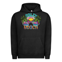 Pigment Black salty beach Urban Hoodie - SublimationCraftShop