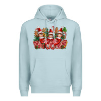 Blue Mist Christmas girl elfs Premium Hoodie - FaDigitalArtStudio