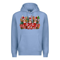 Colony Blue Christmas girl elfs Premium Hoodie - FaDigitalArtStudio