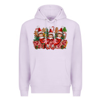 Lilac Christmas girl elfs Premium Hoodie - FaDigitalArtStudio