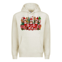 Oatmeal Heather Christmas girl elfs Premium Hoodie - FaDigitalArtStudio