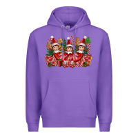 Purple Christmas girl elfs Premium Hoodie - FaDigitalArtStudio