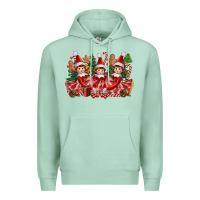 Seafoam Christmas girl elfs Premium Hoodie - FaDigitalArtStudio