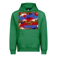 Emerald 4th of July USA flag leopard 20oz tumbler Urban Hoodie - Neo Western