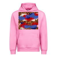 Fuchsia Pink 4th of July USA flag leopard 20oz tumbler Urban Hoodie - Neo Western