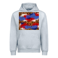 Heather Grey 4th of July USA flag leopard 20oz tumbler Urban Hoodie - Neo Western
