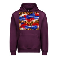 Mauve Wine 4th of July USA flag leopard 20oz tumbler Urban Hoodie - Neo Western
